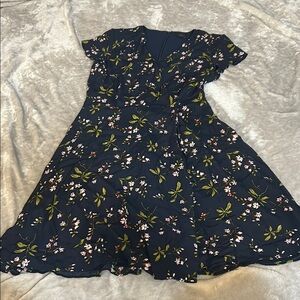 Ann Taylor floral wrap dress
